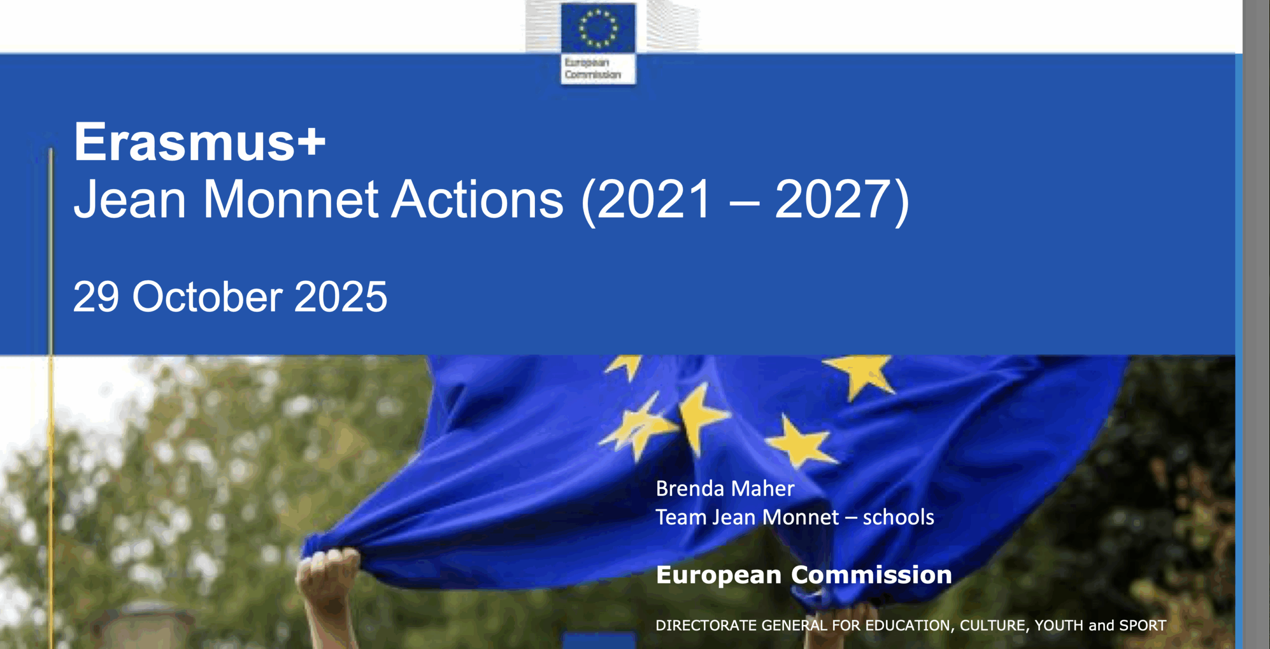 EU Funding for Schools: Erasmus+ Jean Monnet Actions