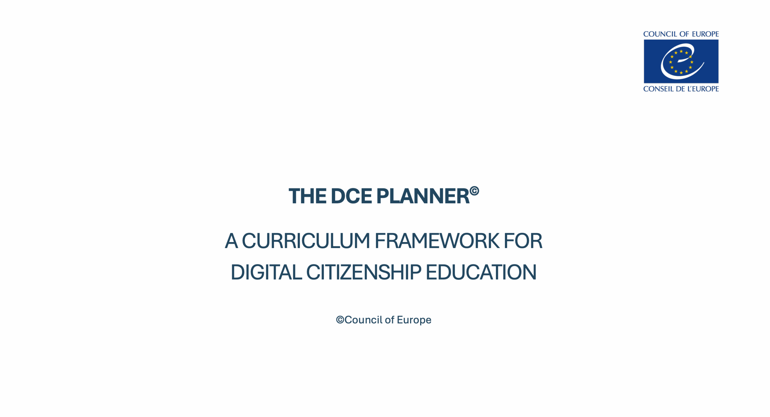 The DCE Planner: A Curriculum Framework for Digital Citizenship Education