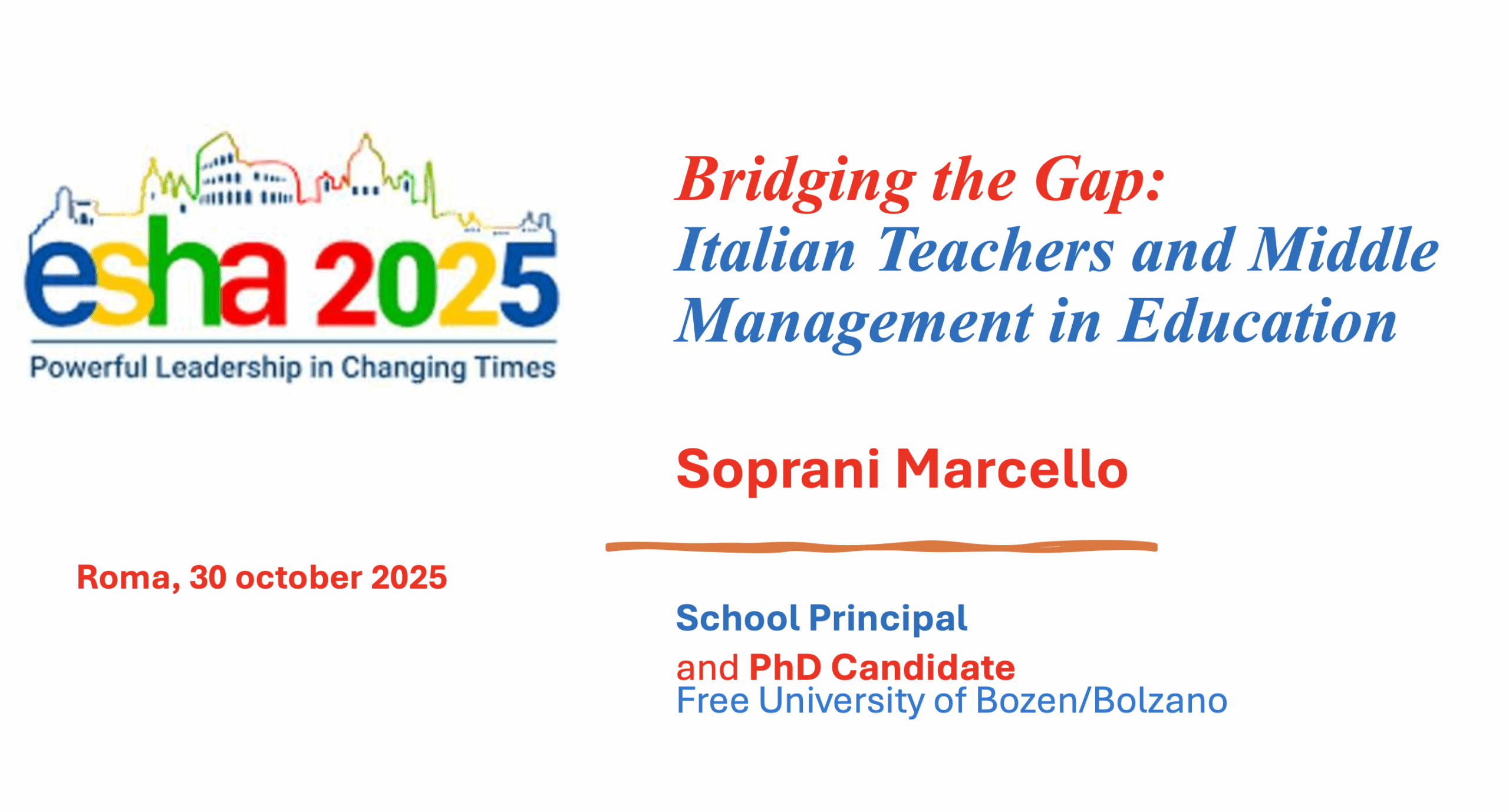 Bridging The Gap: Italian Teachers and Middle Management in Education