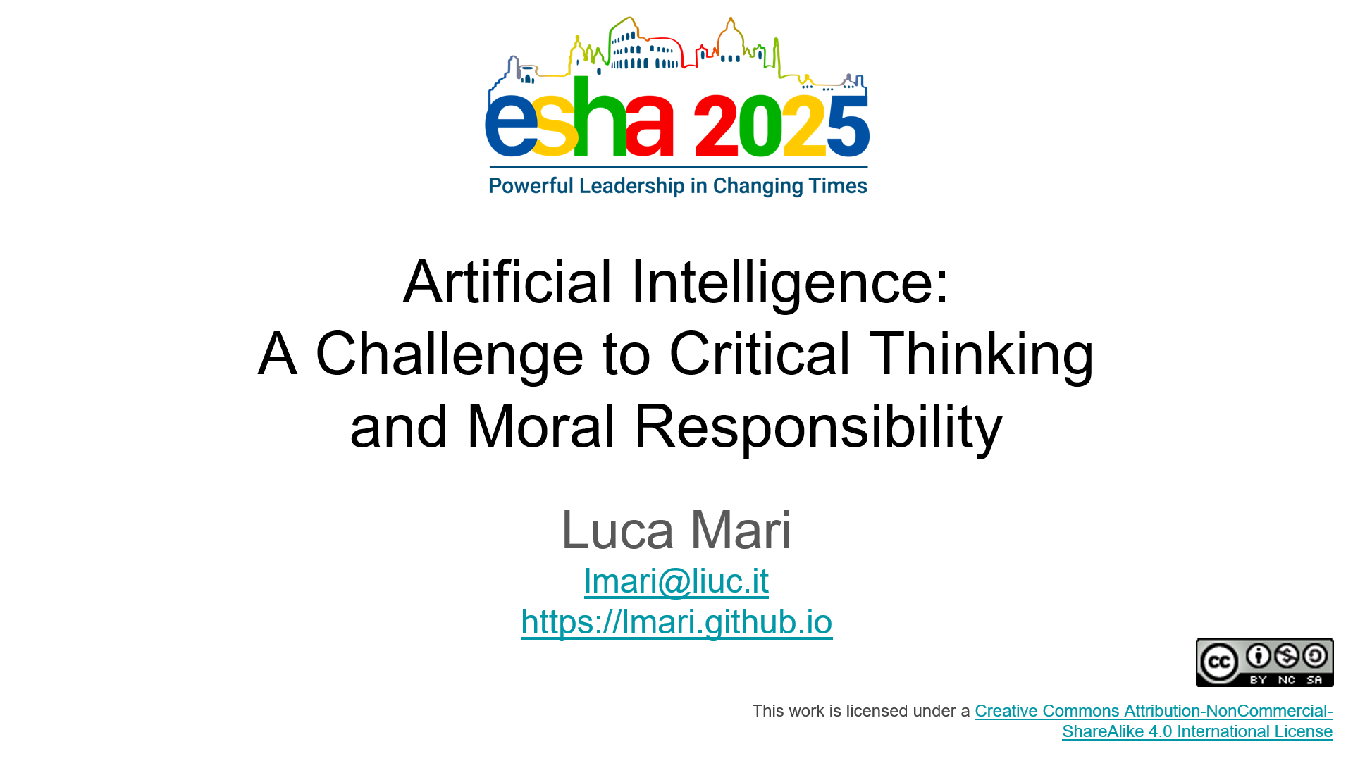Artificial Intelligence: A Challenge to Critical Thinking and Moral Responsibility